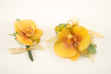 Load image into Gallery viewer, Yellow and Gold Orchid Corsage for Prom
