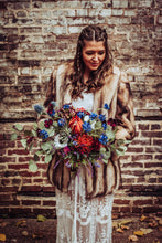 Load image into Gallery viewer, Orange and Blue Boho Bouquet
