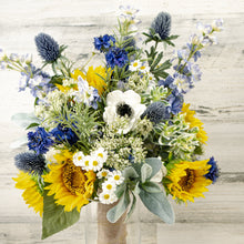 Load image into Gallery viewer, Sunflower and Wildflower Bridal Bouquet
