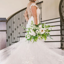Load image into Gallery viewer, White Garden Rose Wedding Bouquet
