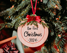 Load image into Gallery viewer, Our First Christmas Ornament 2024
