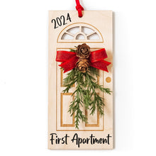 Load image into Gallery viewer, First Apartment Ornament 2024 - Christmas Ornament for Couple Moving in Together, Newlyweds or New Graduate
