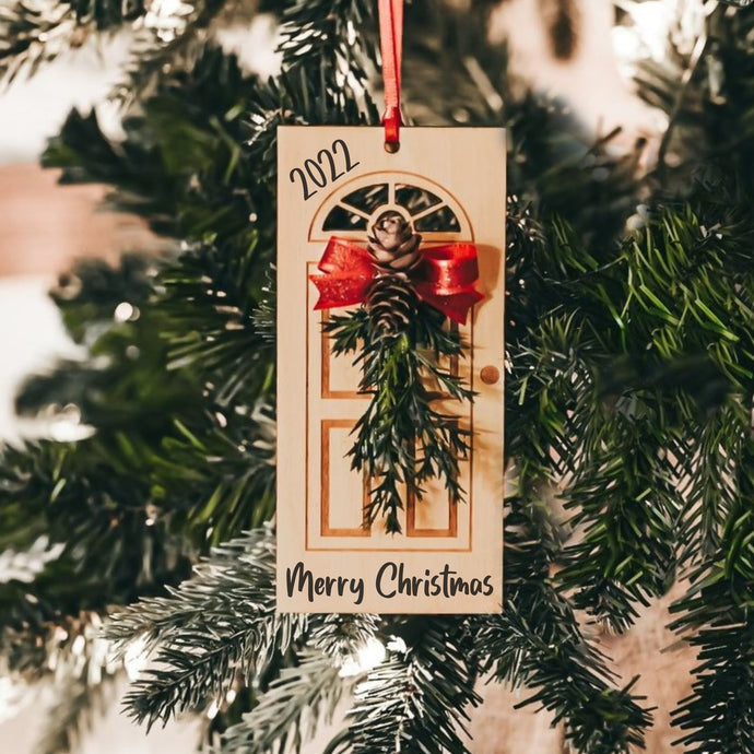 Merry Christmas Ornament  2022 - Annual Keepsake Ornament - Choose Your Phrase