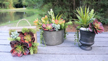 Load image into Gallery viewer, Faux Succulent Planter Urn
