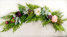 Load image into Gallery viewer, Burgundy and Blush Boho Floral Wedding Garland for Arch or Table
