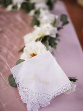 Load image into Gallery viewer, White Dahlia and Garden Rose Wedding Garland
