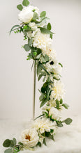 Load image into Gallery viewer, White Dahlia and Garden Rose Wedding Garland
