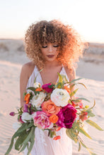 Load image into Gallery viewer, Bright Boho Bridal Bouquet and Boutonniere

