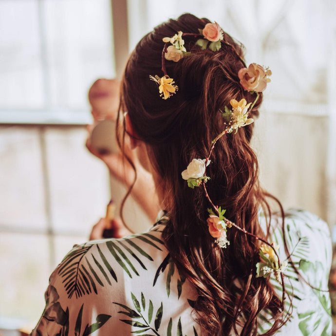 Floral Hair Vine for Bride