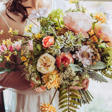 Load image into Gallery viewer, Pastel Garden Flower Wedding Bouquet
