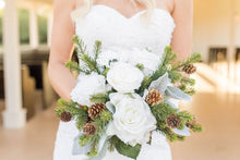 Load image into Gallery viewer, White Bridal Bouquet for Winter Wedding
