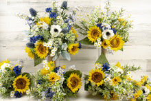 Load image into Gallery viewer, Sunflower and Wildflower Bridal Bouquet
